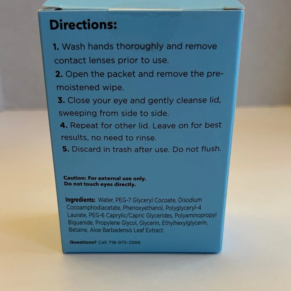 RESERVED for Alissa 5 boxes of Eyelid Lash Cleansing Wipes - Picture 2 of 3